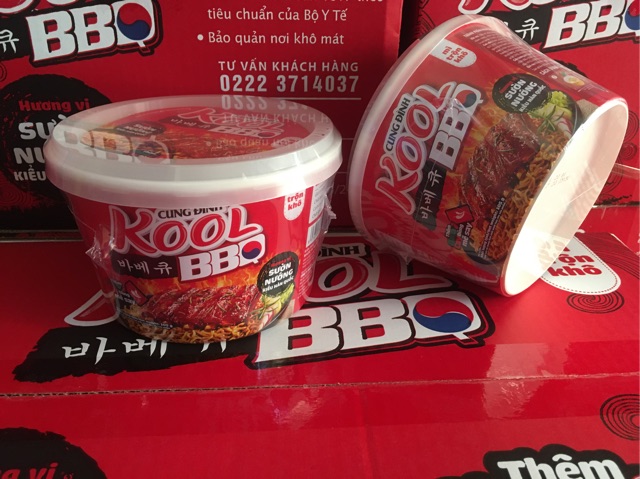 [HCM]Mì trộn Cung Đình Kool vị sườn nướng tô 105g( cam kết hàng đúng cty CĐ, không sẽ hoàn 200% giá trị sp)