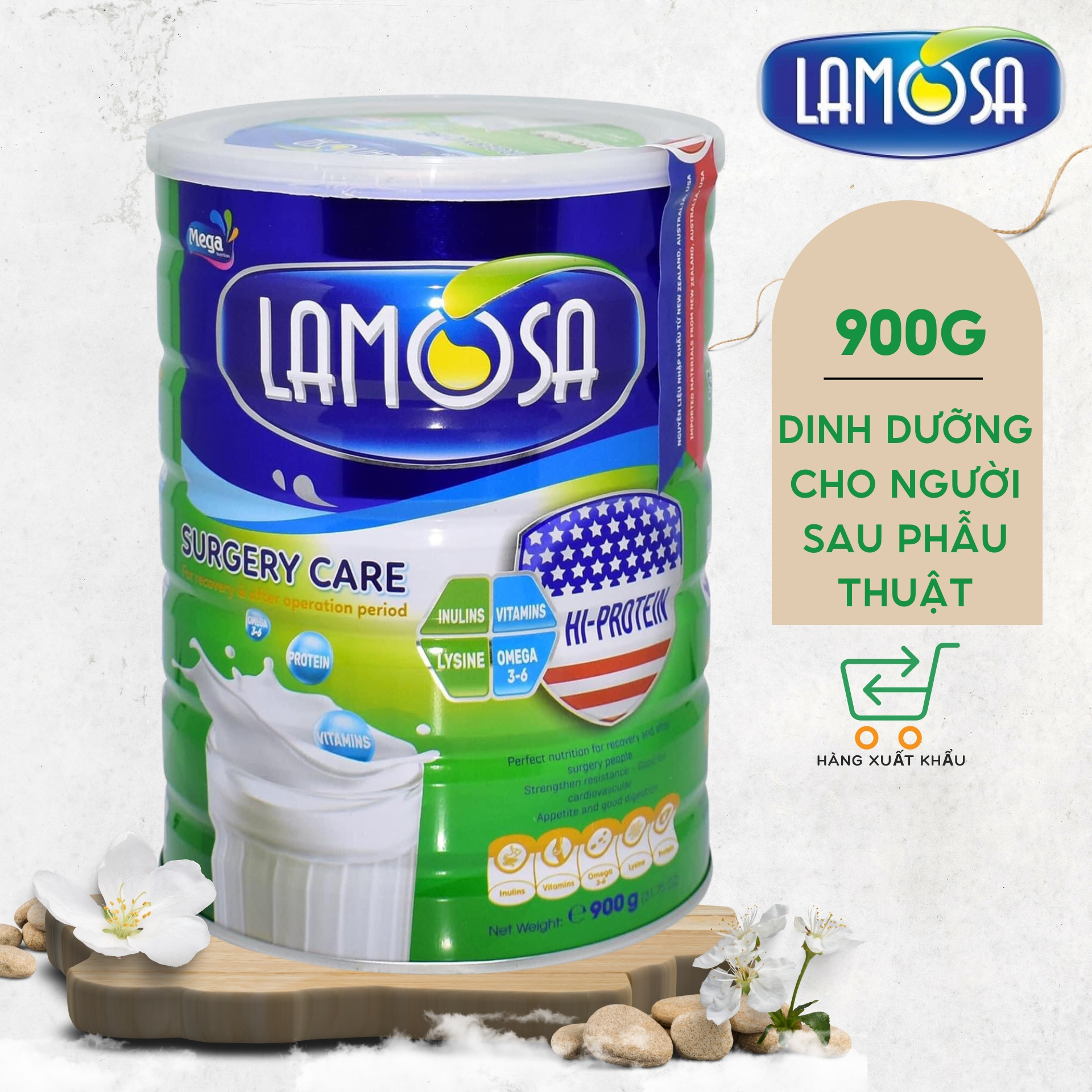 Sữa y tế Lamosa dành cho người sau phẫu thuật Surgery Care 900G phục hồi sức khỏe