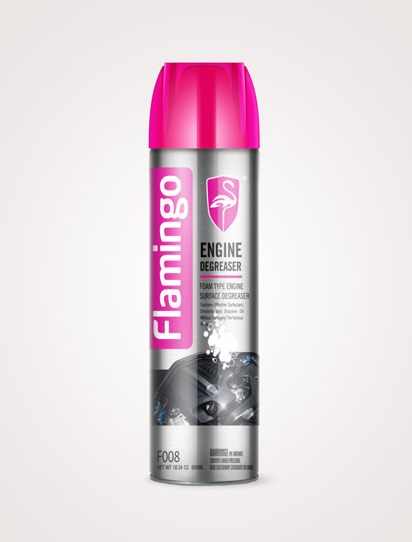 Bình xịt vệ sinh mặt máy khoang máy dạng bọt flamingo f008 650ml