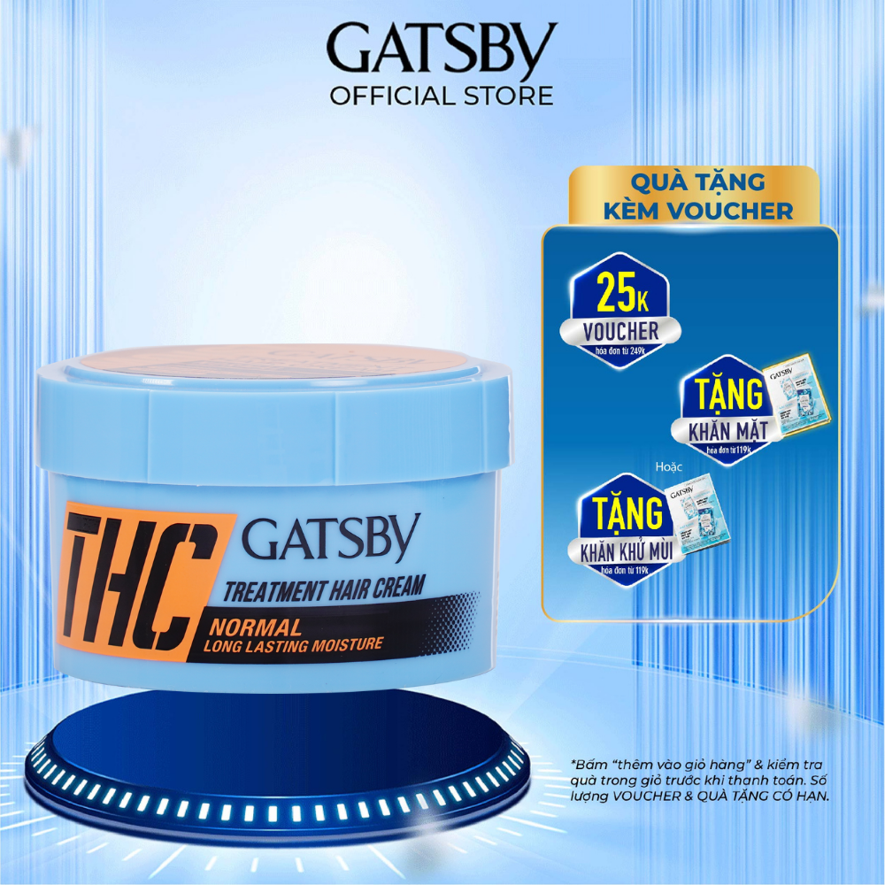 Kem Dưỡng Tóc GATSBY TREATMENT HAIR CREAM NORMAL 125g
