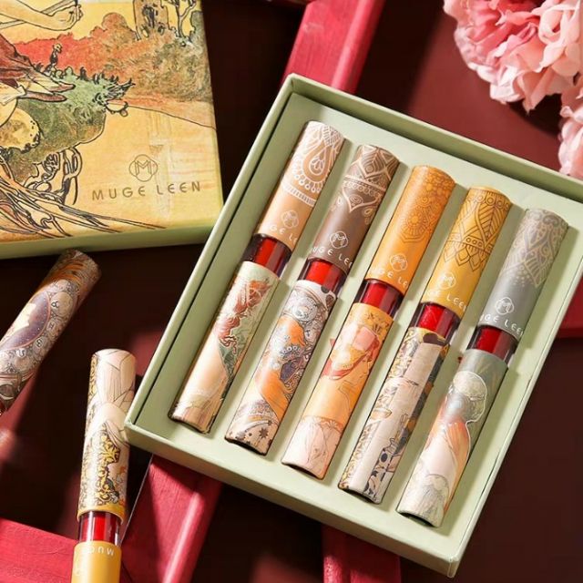 [HCM]Sét 5 Cây Son Vongee Hàng Nội Địa Trung siêu đẹp - Set son Vongee - Son nội địa - Son kem