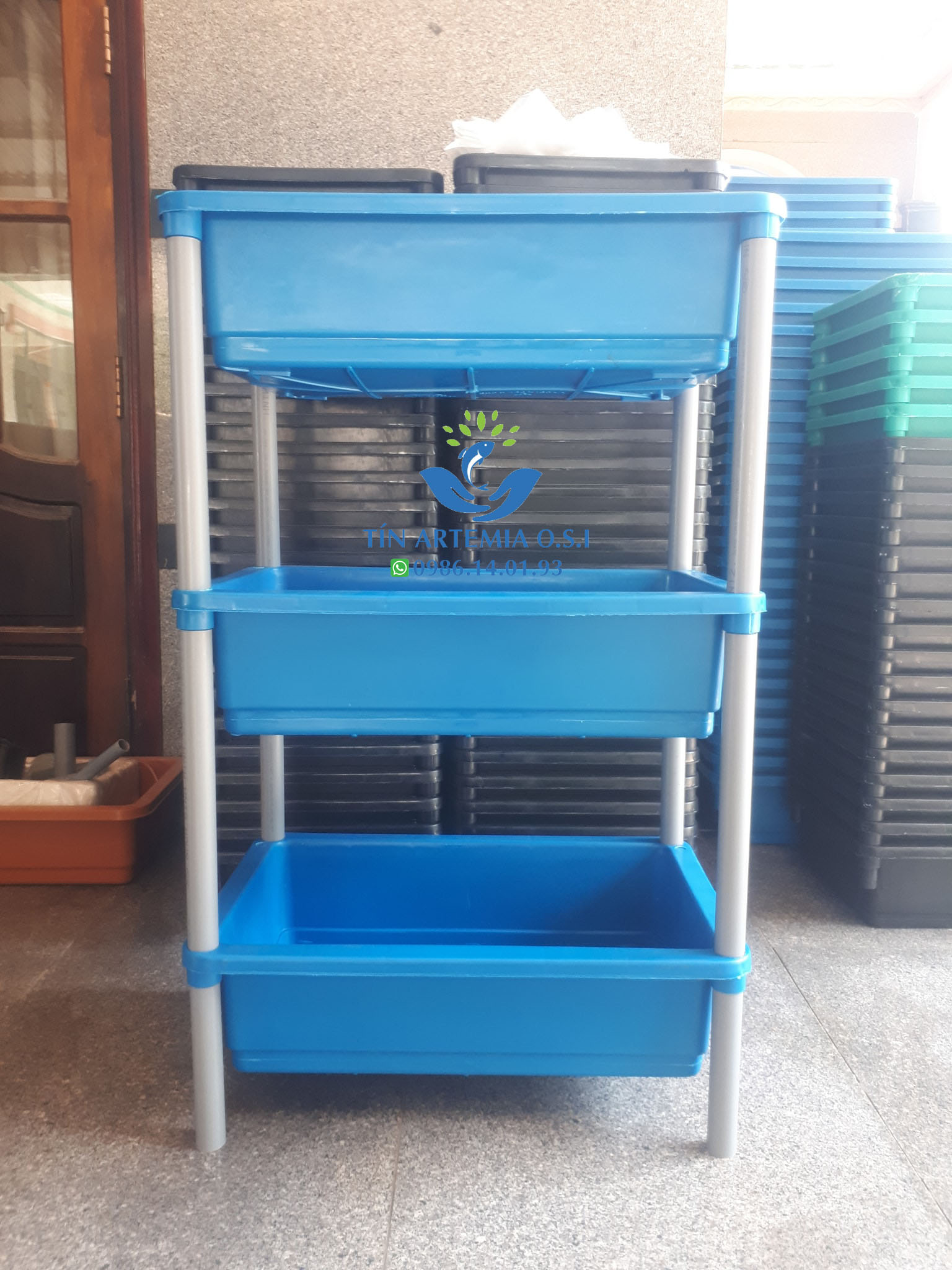 Khay 3 tầng nuôi cá bảy màu - Nuôi Betta - Guppy