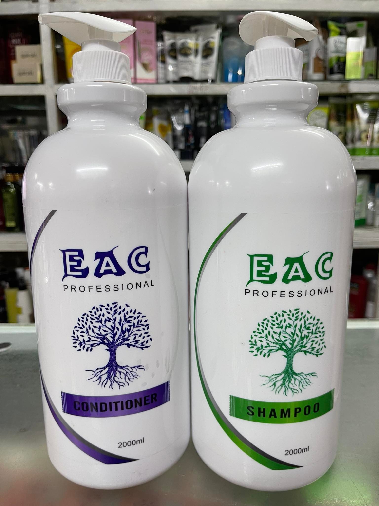 Cặp dầu gội xả phục hồi tóc siêu mượt EAC 2000ml x2