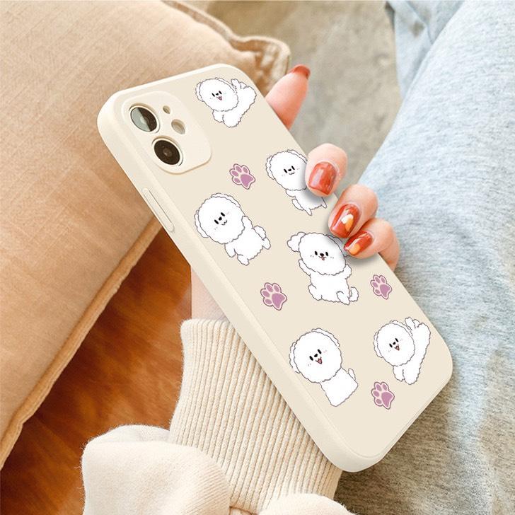 Ốp điện thoại..ốp điện thoại iphone,,ốp lưng điện thoại giá rẻ mẫu cún trắng bàn chân