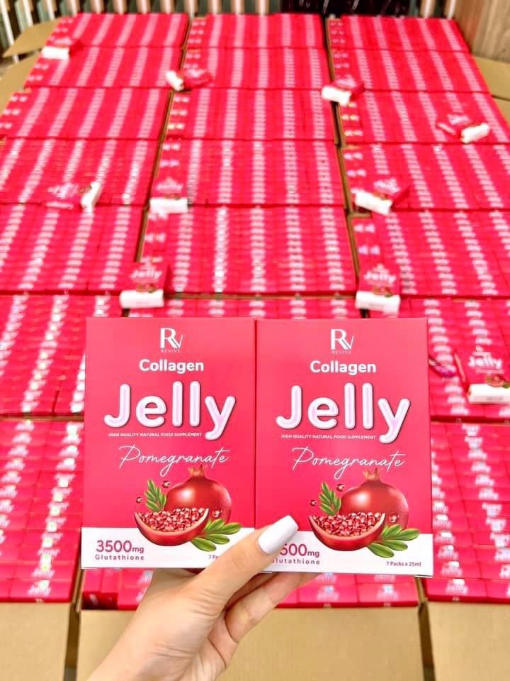 Thạch Collagen Lựu Jelly Thụy Sĩ, Thạch Trắng Da Jelly Giúp Da Trắng Hồng Hào Chống Lão Hoá Body Hiệu Quả
