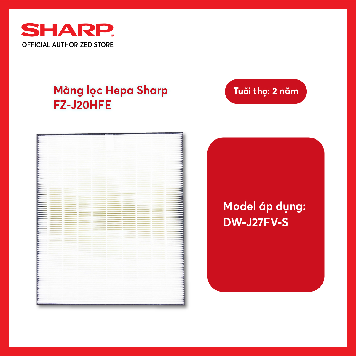 Bộ lọc Hepa Sharp FZ-J20HFE