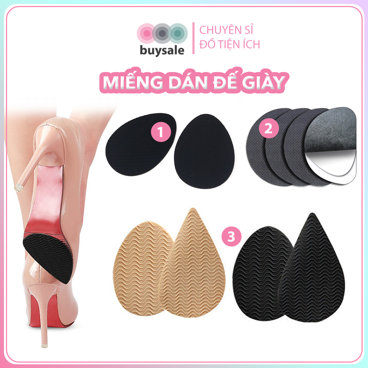 Top 3 mẫu miếng dán đế giày chống trượt hiệu quả cao - BuySales