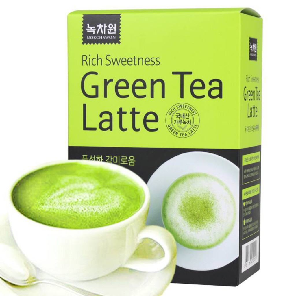 [HCM]Combo 2 Hộp Trà Xanh Sữa Nokchawon Green Tea Latte (10 Gói x 13g)