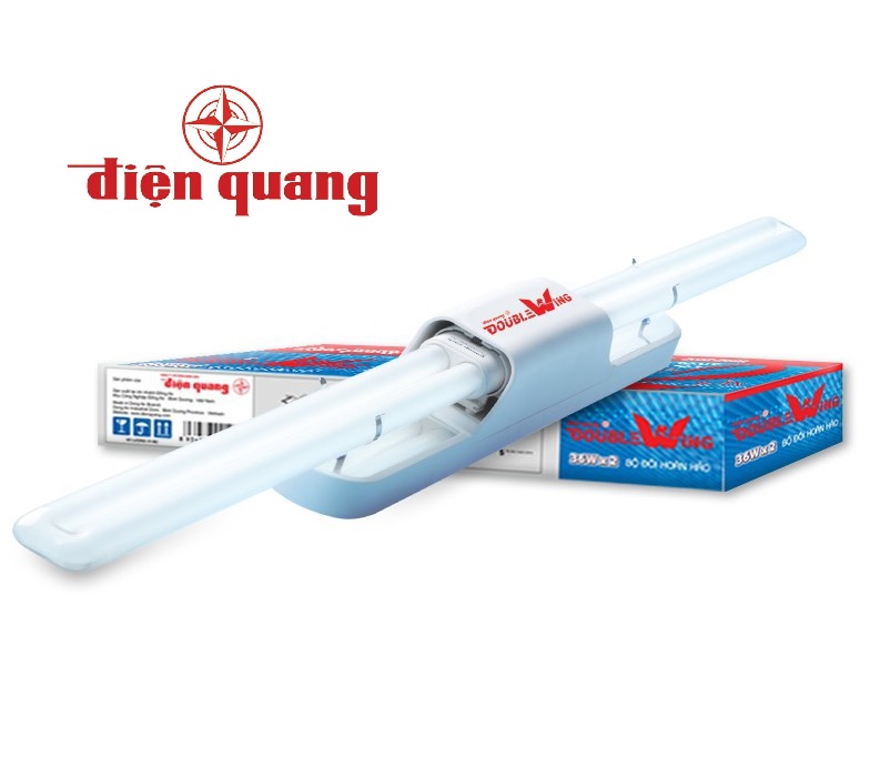 Bộ đèn doublewing 36w x 2 điện quang đq dw 236d áng sáng trắng