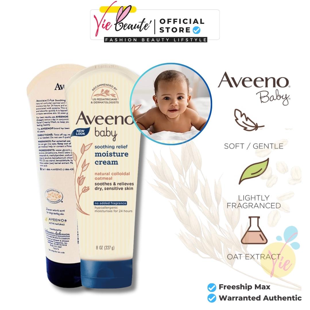 Kem dưỡng ẩm cho da khô và nhạy cảm Aveeno Baby soothing relief 227g