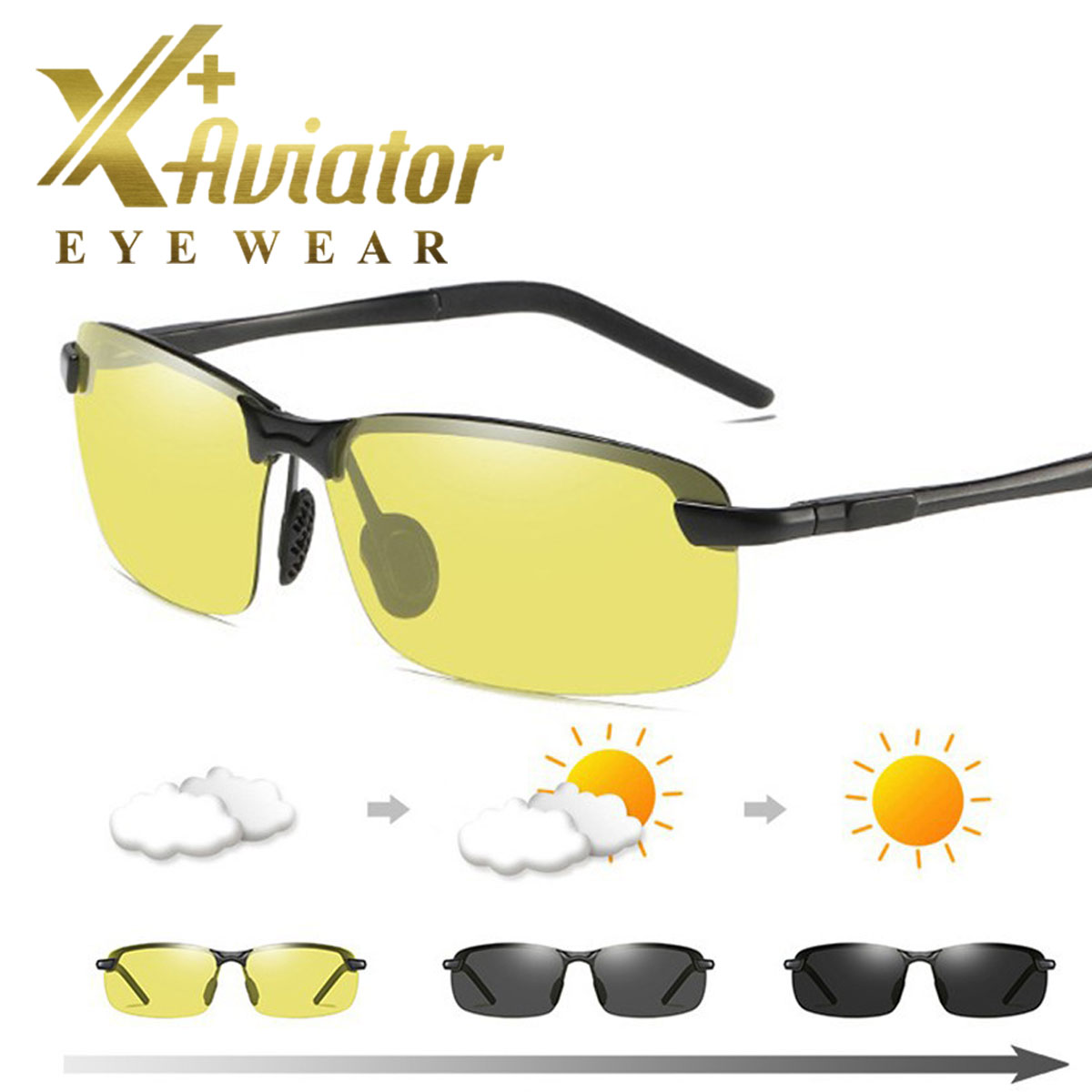 Kính Phân Cực Đi Đường Ngày Và Đêm AORON 3043