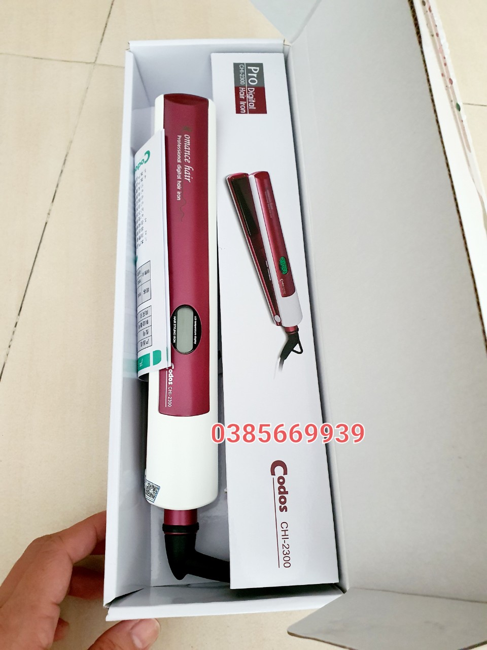 Máy Kẹp duỗi Tóc Chuyên Nghiệp Codos CHI-2300