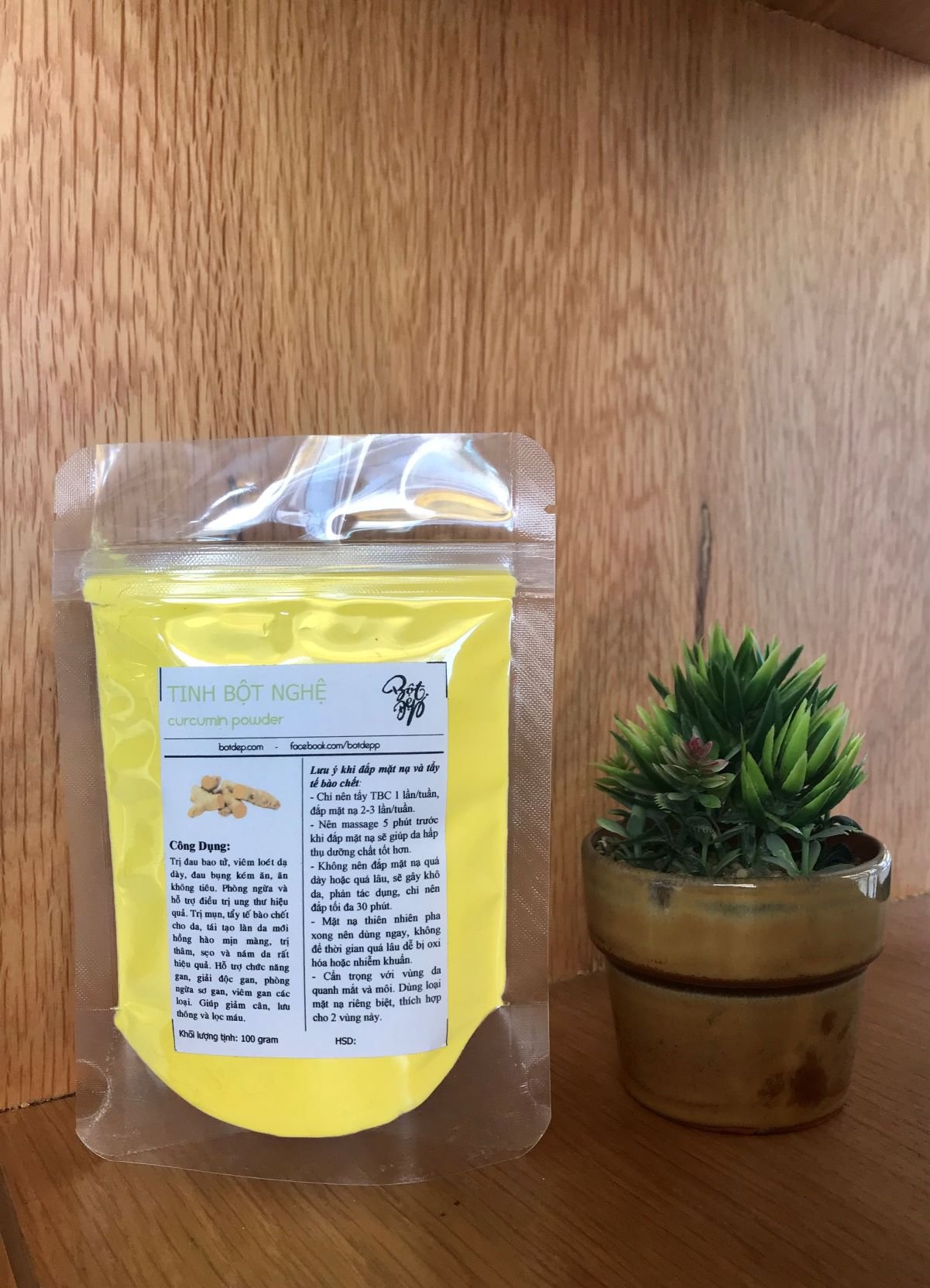 Tinh bột nghệ Thái Nguyên 500gr