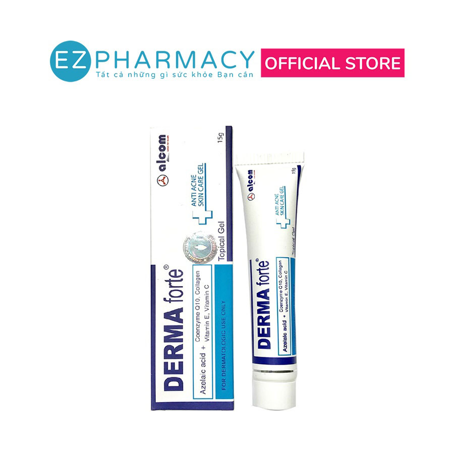 Derma Forte - Kem Giảm Mụn Ngừa Thâm Trứng Cá Dưỡng Sáng Da, Mụn Ẩn, Mụn Đầu Đen - 15g