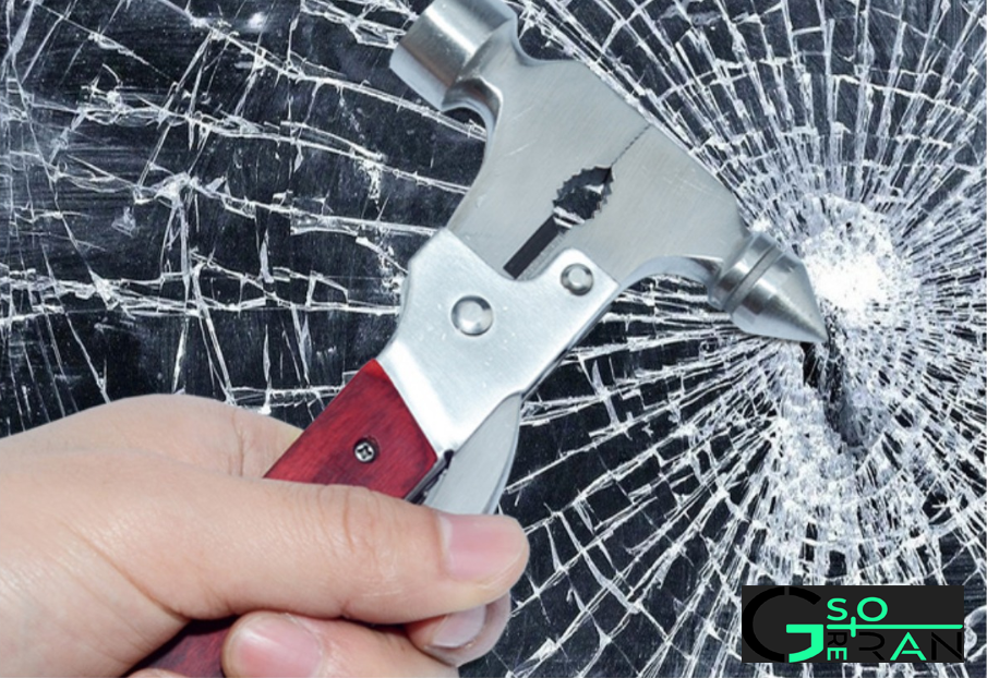 Búa rìu đa năng tiện lợi 9 in 1 cán bọc gỗ thép không rỉ - Búa đóng đinh đa năng búa đa năng kèm kềm cờ lê thông minh