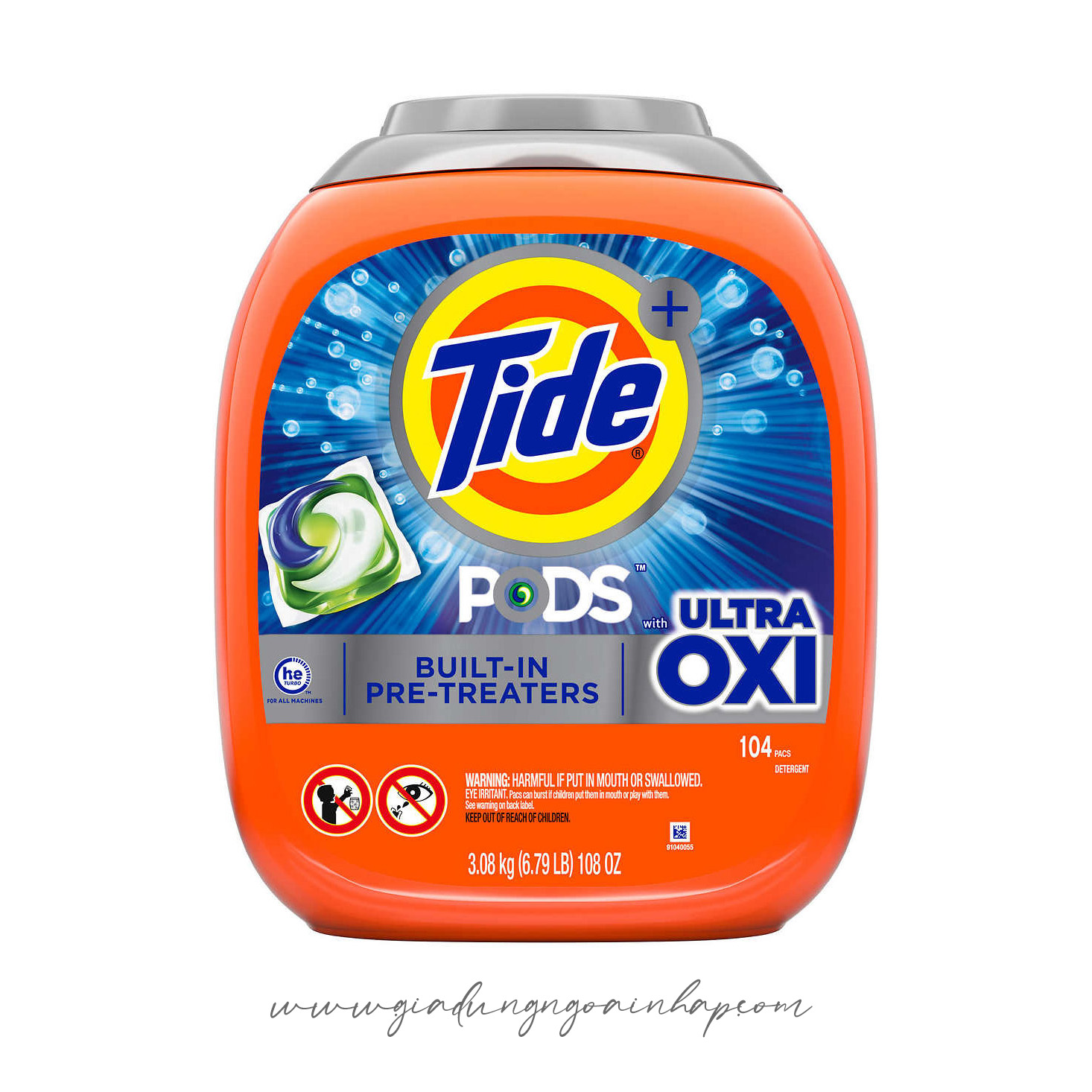Viên giặt xả Tide Pods Ultra Oxi