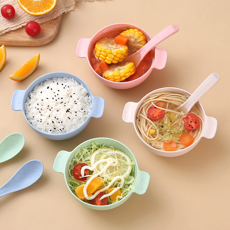 Bộ chén kèm muỗng ăn dặm lúa mạch