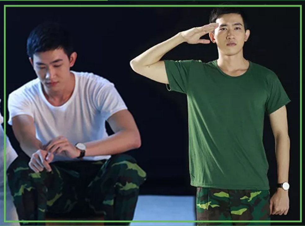 Áo lót xanh và trắng, đồ thun lính chất liệu cotton cực thoáng mát, mặc ngủ đi chơi. chơi thể thao đều đẹp và áo thun unisex nam và nữ