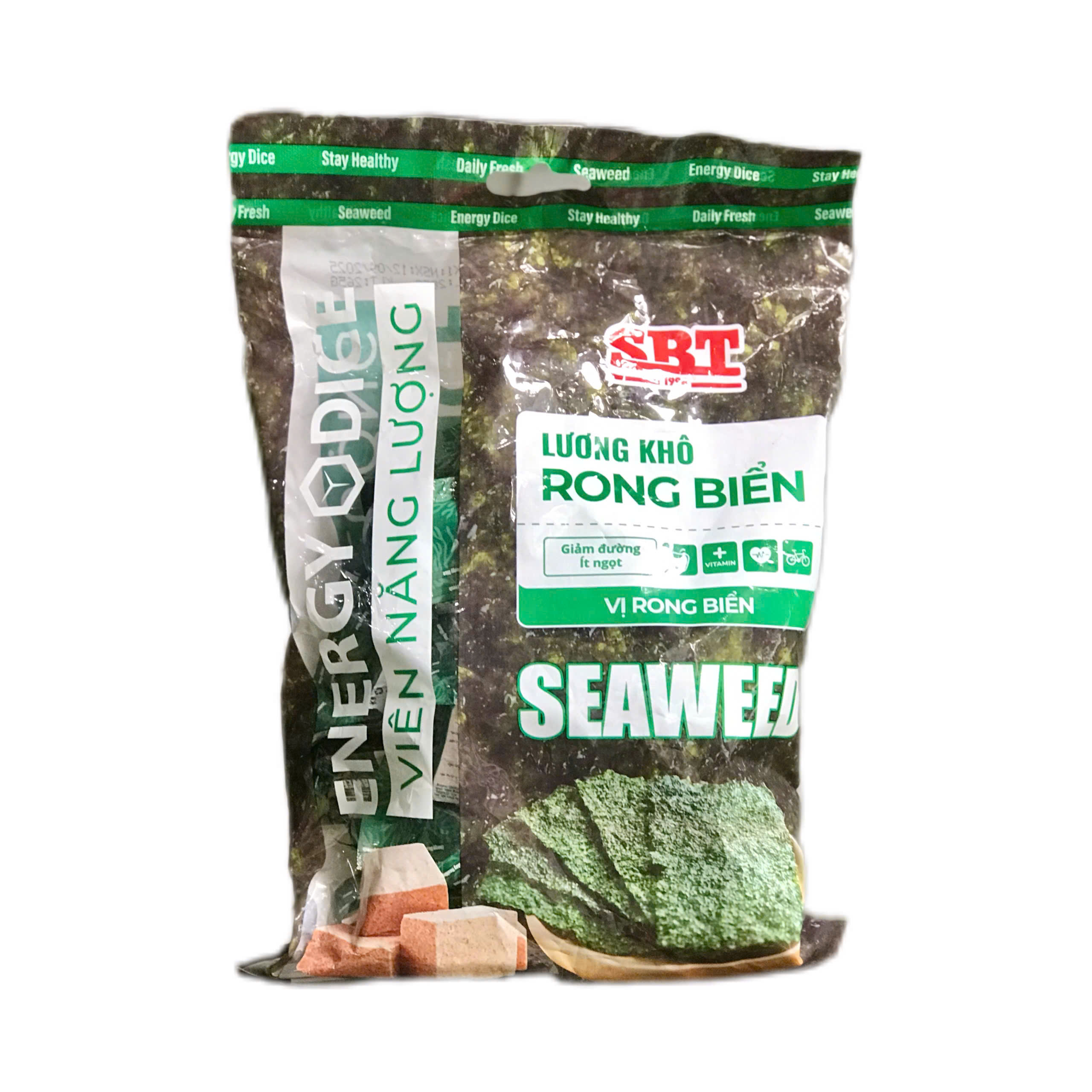 Lương Khô Vị Rong Biển SBT Energy Dice Seaweed (Gói 285g)