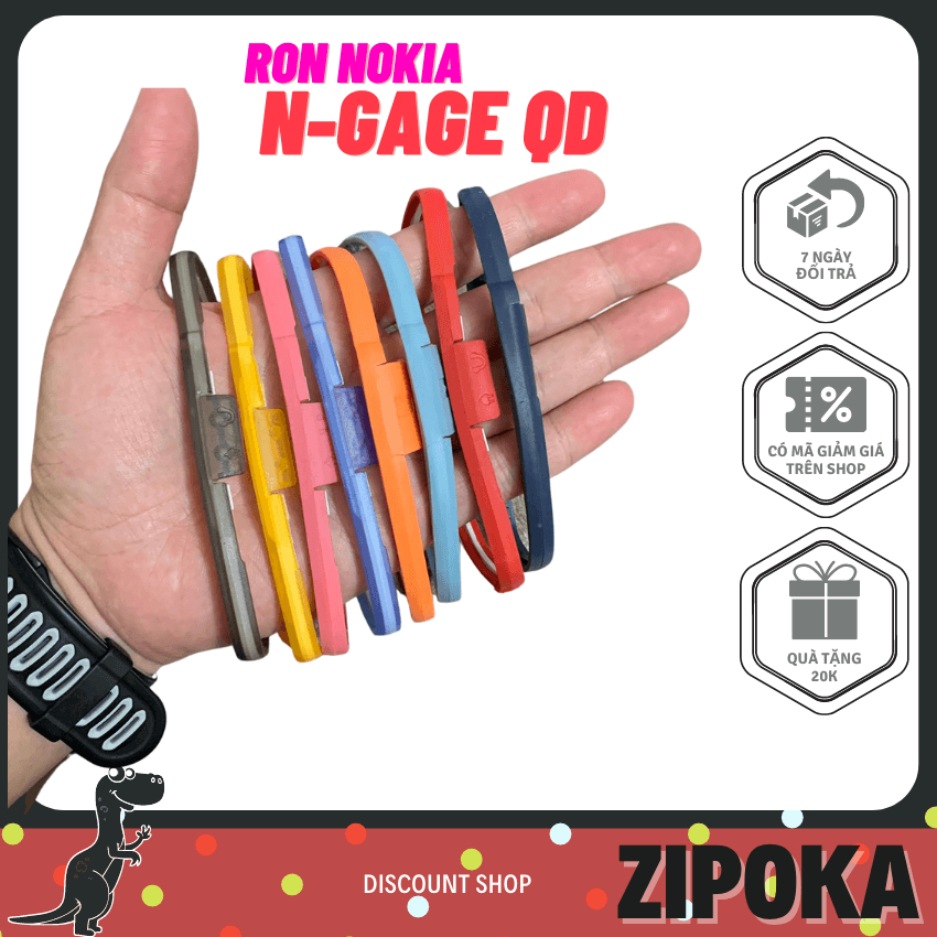 Ron cao su Nokia N Gage QD có nhiều màu loại tốt, chất lượng, không gãy các tai che nắp sạc và thẻ nhớ, rất bền khi dùng - ZIPOKA