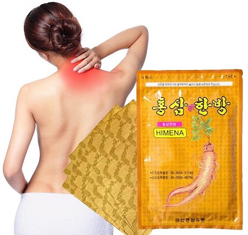 Miếng dán hồng sâm himena korea 20 miếng gói combo 5 gói
