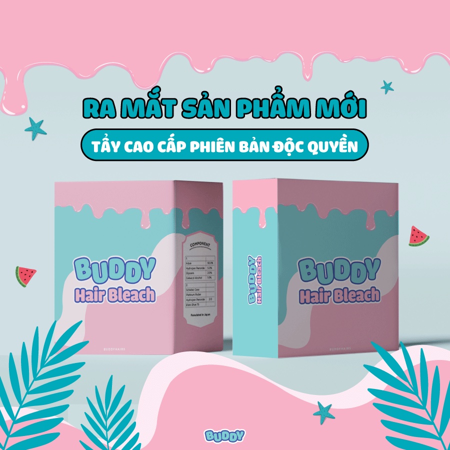 Thuốc tẩy tóc an toàn độc quyền của Buddyhairs