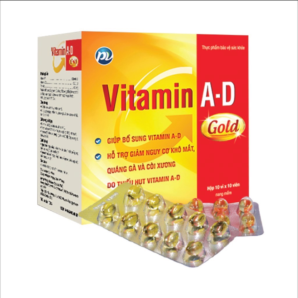 Vitamin A-D giúp bổ sung Vitamin A-D, giảm nguy cơ khô mắt, còi xương