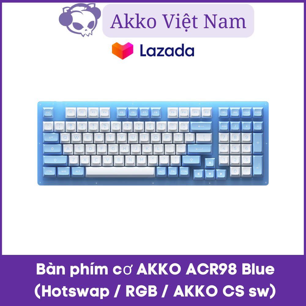 Bàn phím cơ akko acr98 blue