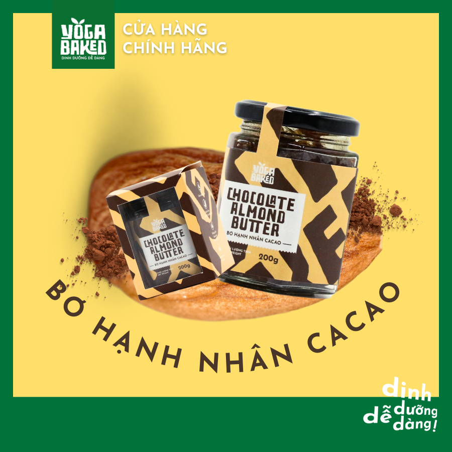 Bơ Hạnh Nhân Cacao - Yoga Baked - Bơ Hạnh Nhân Cacao ngon khó cưỡng