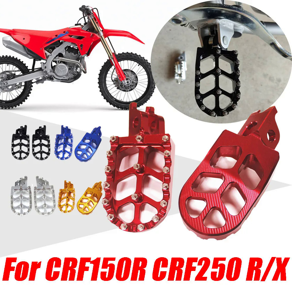 Đối với Honda crf150r crf250r crf250x crf150 CRF 150 r crf250 CRF 250 r x Phụ kiện xe máy footrest footpegs chân bàn đạp