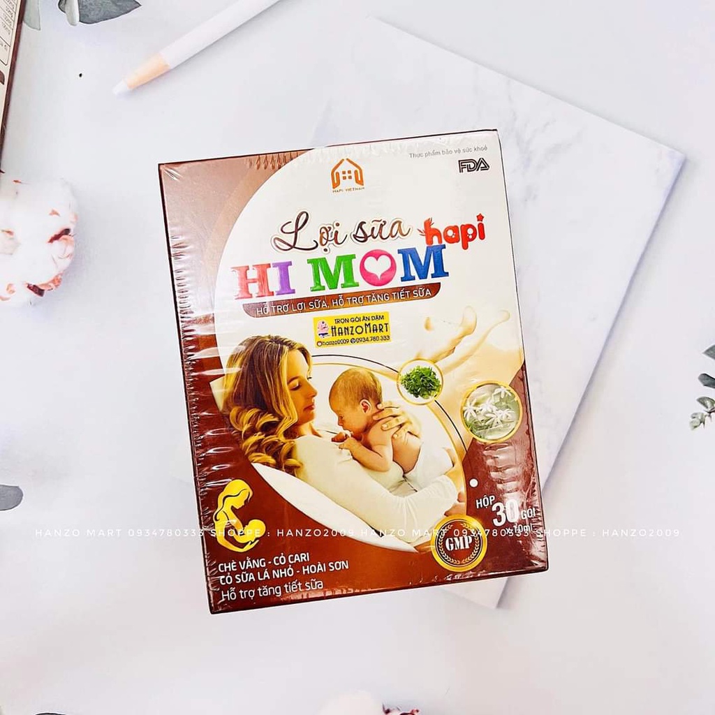 Lợi sữa HI MOM HAPI ,nhiều sữa,mát sữa, thông tắc sữa, thơm sữa