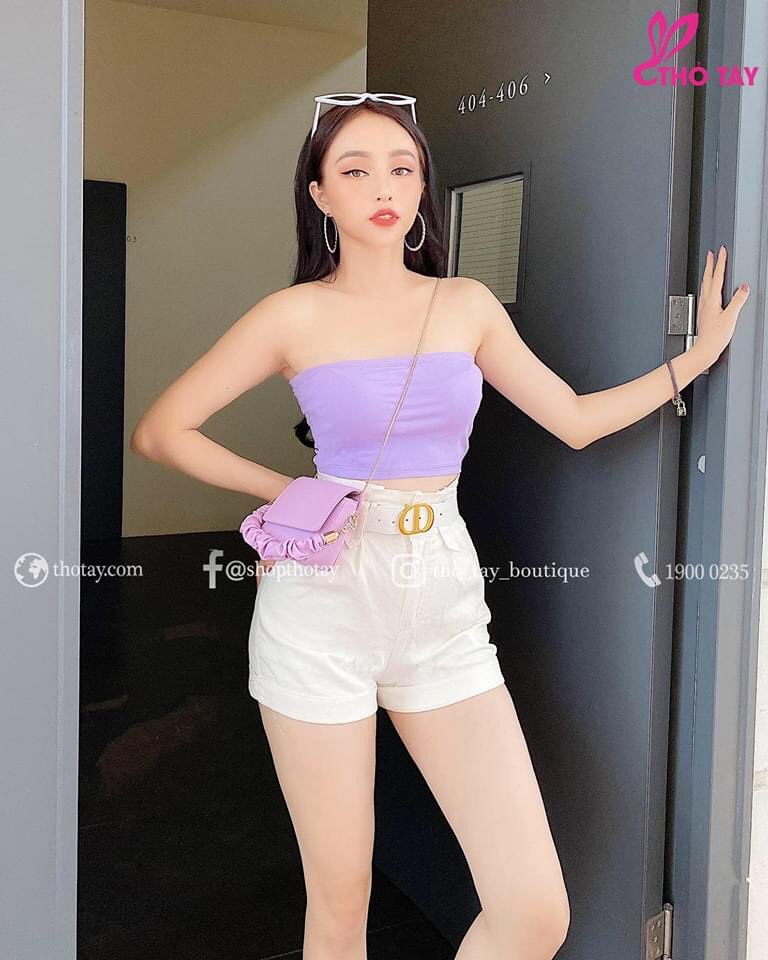 Áo ống trơn,áo ống chất borip,ly store