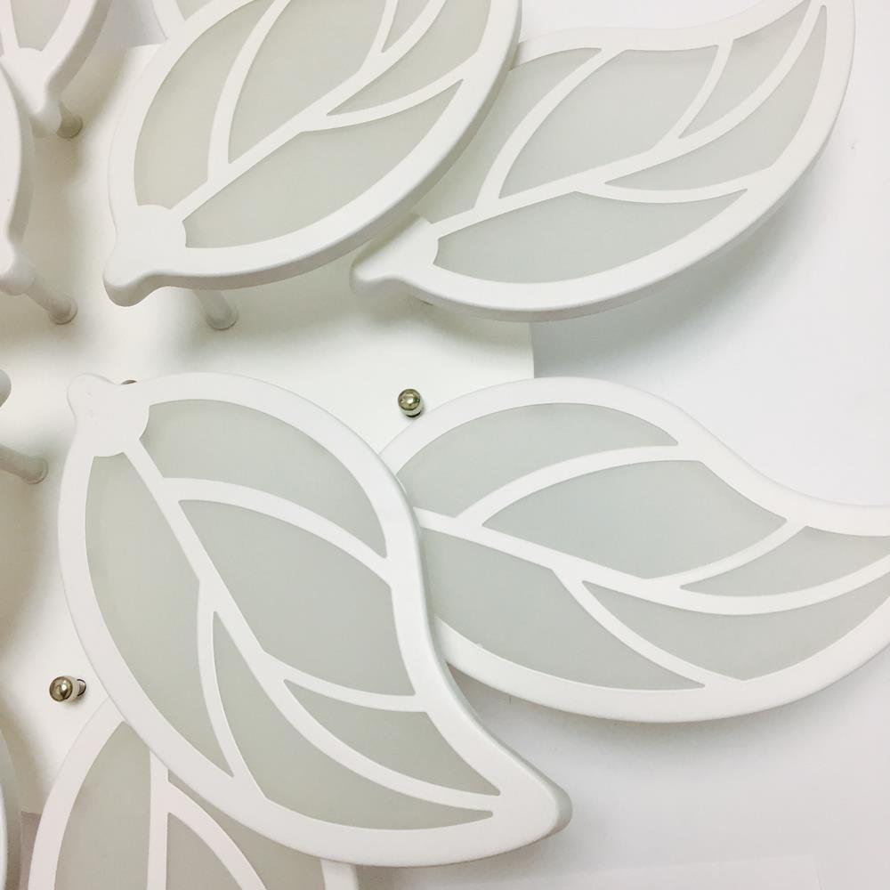 Bộ Đèn Led Mâm Ốp Trần 12 và 15 Cánh Lá Trang Trí Phòng Khách, Phòng Hội Nghị- Đèn Ốp Trần Hiện Đại , Điều Khiển Xa Phân Tầng 3 Chế Độ Màu- Lắp Đặt Đơn Giản, Dễ Dáng Sử Dụng