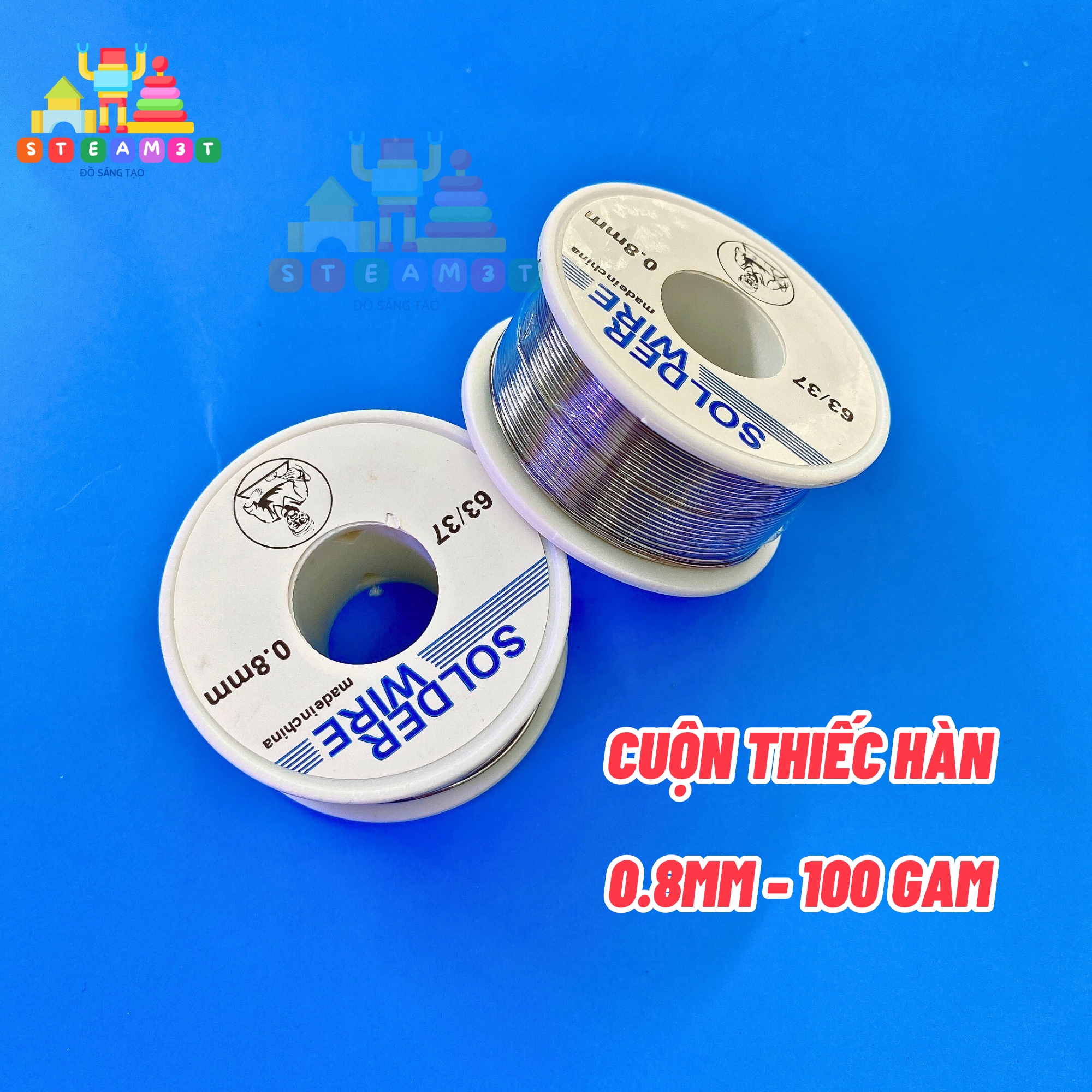 Cuộn thiếc hàn chì hàn 0.8mm 100g - lk0692