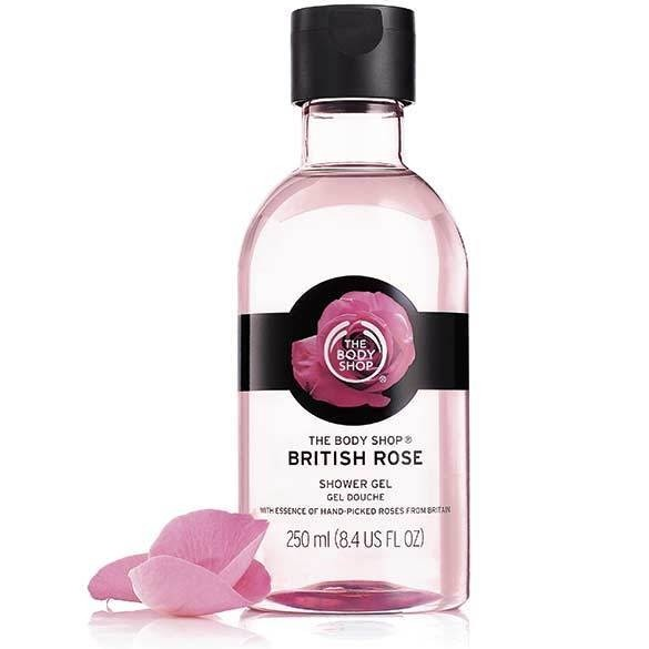Sữa Tắm Dạng Gel The Body Shop British Rose - Hương Hoa Hồng 250ml (Made in UK)