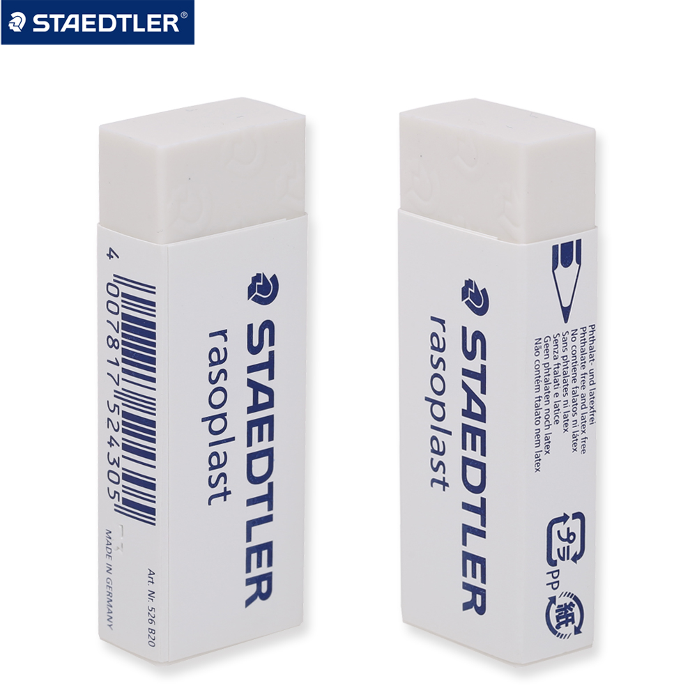 Tẩy chì cao cấp Staedtler 526B, Vỉ 2 viên (To, vừa, nhỏ)