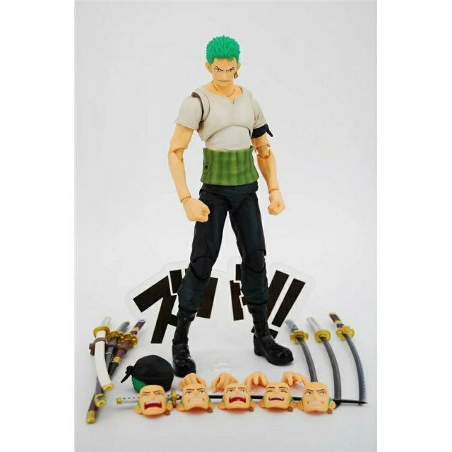 [Hàng có sẵn-Xả hàng tăng doanh sô] Zoro cầm 3 cây kiếm nhiều chi tiết, khớp cử động cao 18cm - Mô hình figure One Piece