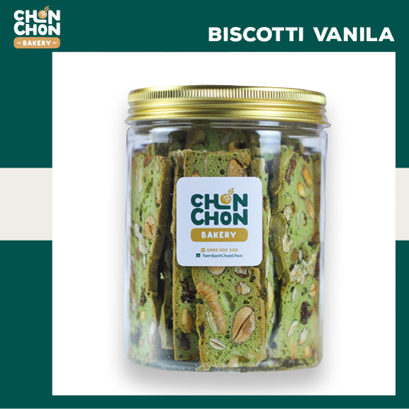 Bánh Biscotti Vị Trà Xanh Ăn Kiêng Giảm Cân 150g Chon Chon Bakery Nguyên Cám Men Tự Nhiên Eat Clean