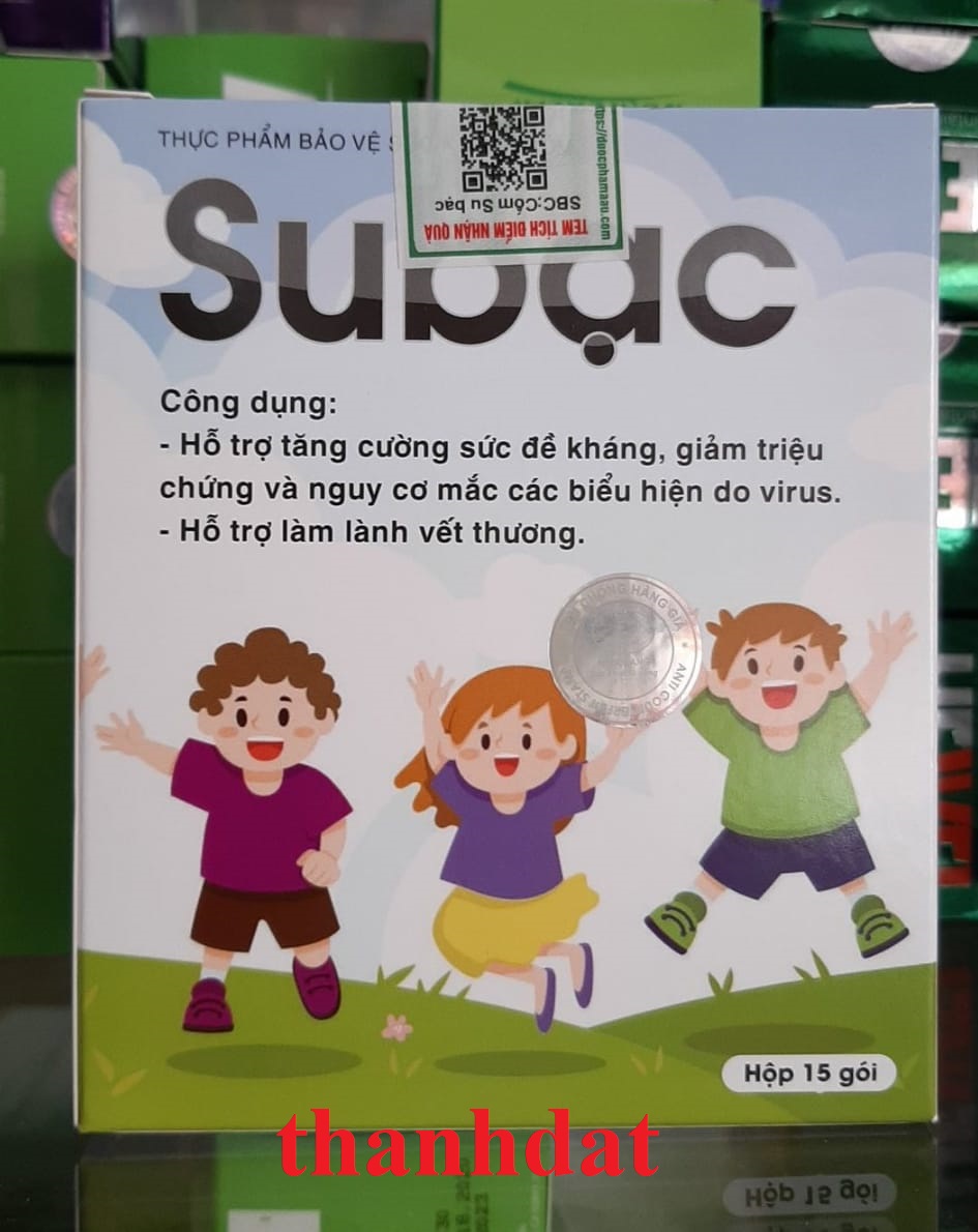 Cốm subac tăng cường sức đề kháng, nhanh lành vết thương su bạc