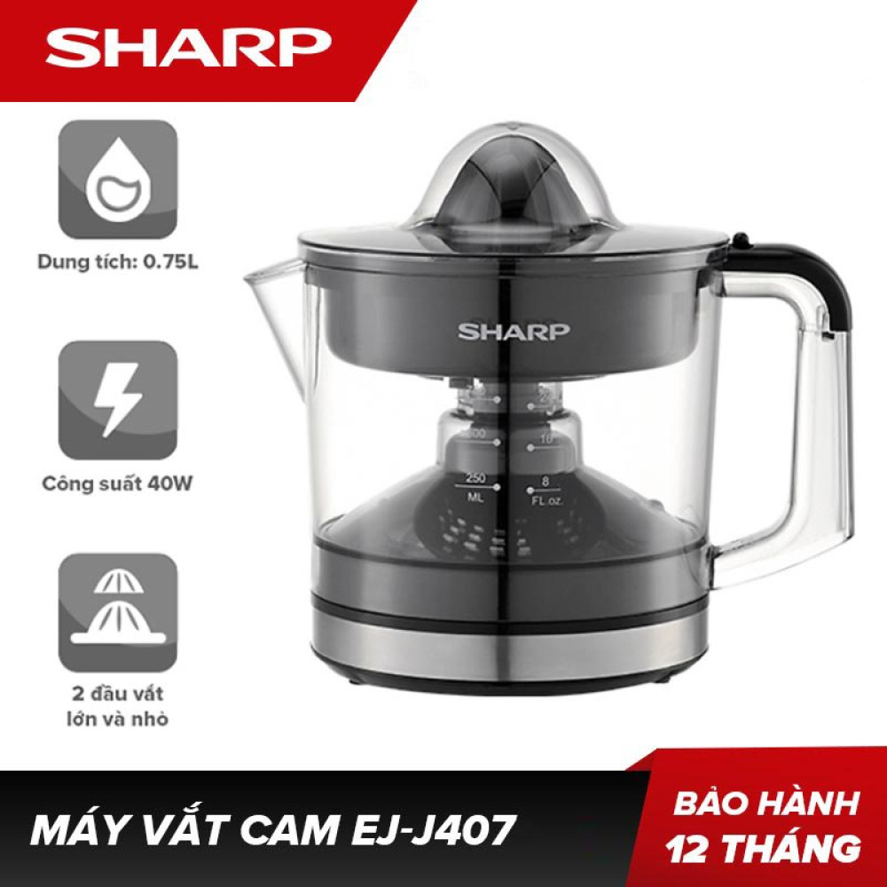 Máy vắt cam sharp ej-j407-bk