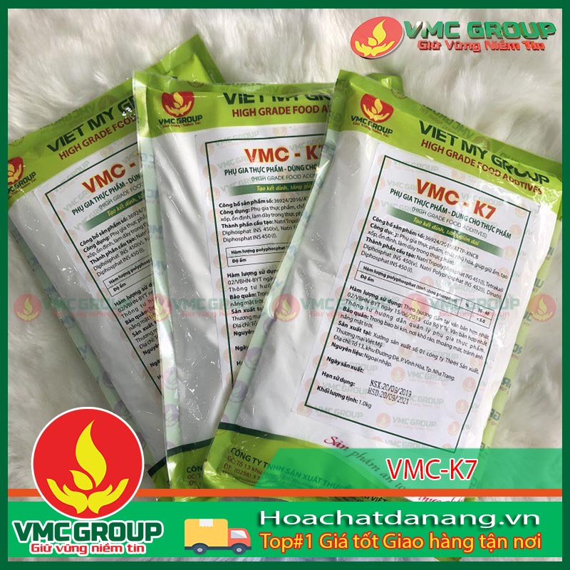 VMC K7 PHỤ GIA TẠO GIÒN DAI CHO GIÒ CHẢ HIỆU QUẢ NHẤT 1kg
