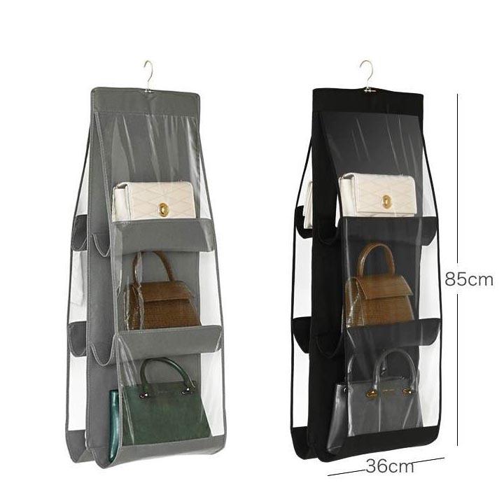 Túi Treo Giỏ Xách Đựng Đồ Dùng, Giỏ Treo Túi Xách Bóp Ví 6 Ngăn, Túi Treo Đồ Nhiều Ngăn