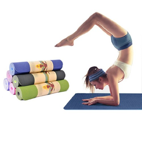 THẢM TẬP YOGA 1 LỚP 6MM HÀNG ĐẸP, Thảm Tập Yoga Độ bám cao, chống trơn trượt
