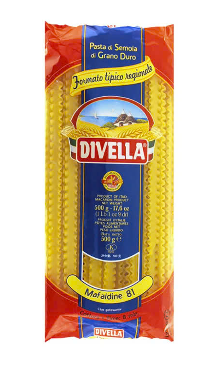 Mì Ý Mafaldine Số 81 (500g) – Sợi To - Xoắn Divella Italia