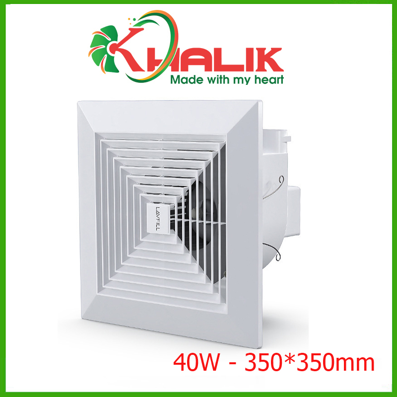 Quạt thông gió, quạt hút mùi âm trần-ốp trần Model LAVFILL LFCV-25A (Installing Size: 310*310 mm), công suất 40W