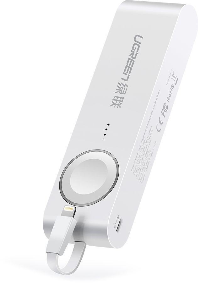 Sạc cho Apple Watch Series 6/5/4/3/2/1/nike+/Herms/Edition + Sạc dự phòng cho iPhone hiệu Ugreen 4400mAh (Trắng)