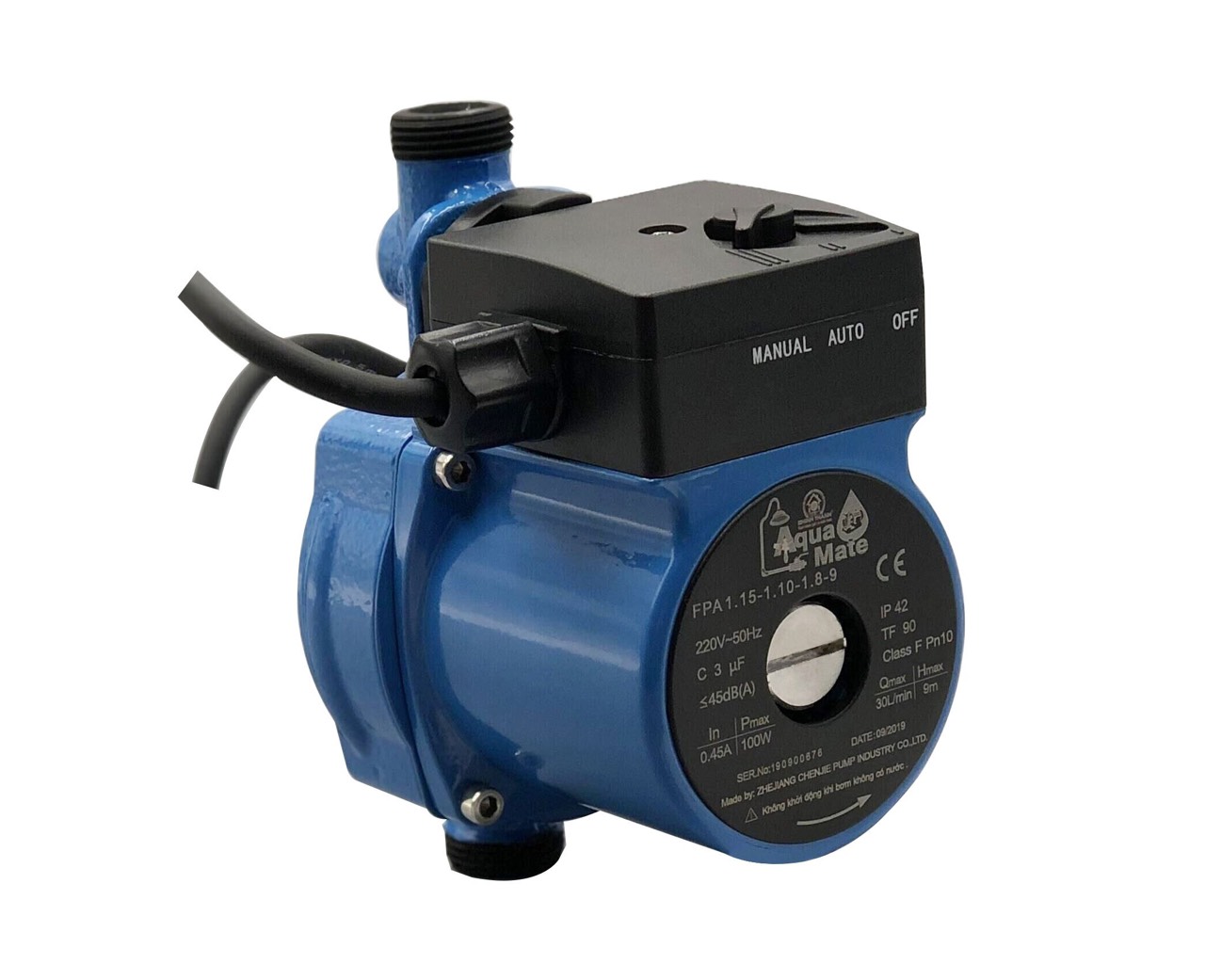 [HCM]Máy bơm nước tăng áp tự động ngắt và mở AQUAMATE 100W