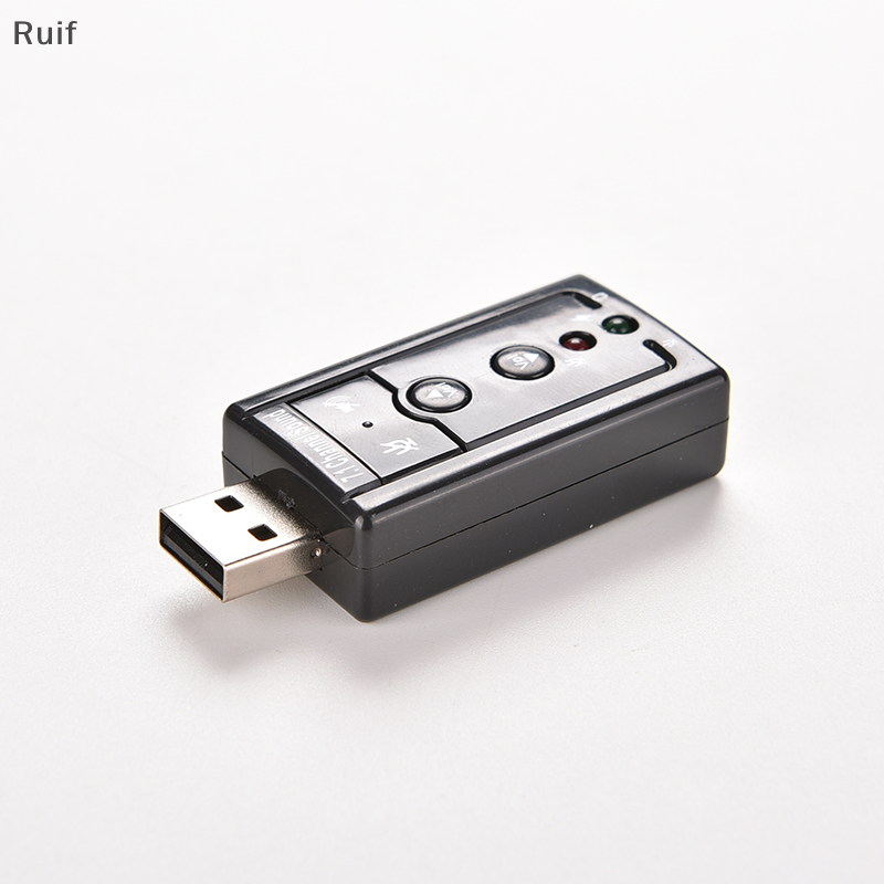 Ruif New Mini USB 2.0 3D Ảo 12Mbps Bên Ngoài 7.1 Kênh Âm Thanh Card Adapter