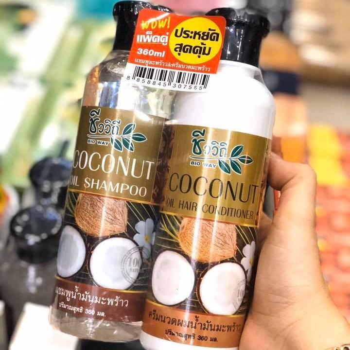 Bộ dầu gội - dầu xả từ dầu dừa OIL COCONUT SAMPOO & CONDITIONER