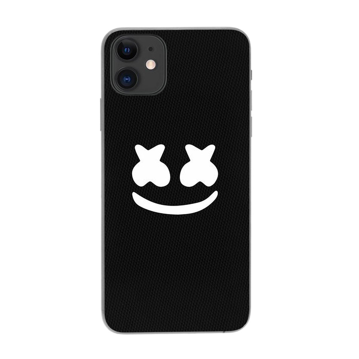 Ốp lưng dành cho điện thoại iPhone 11 in họa tiết Marshmello màu đen 01